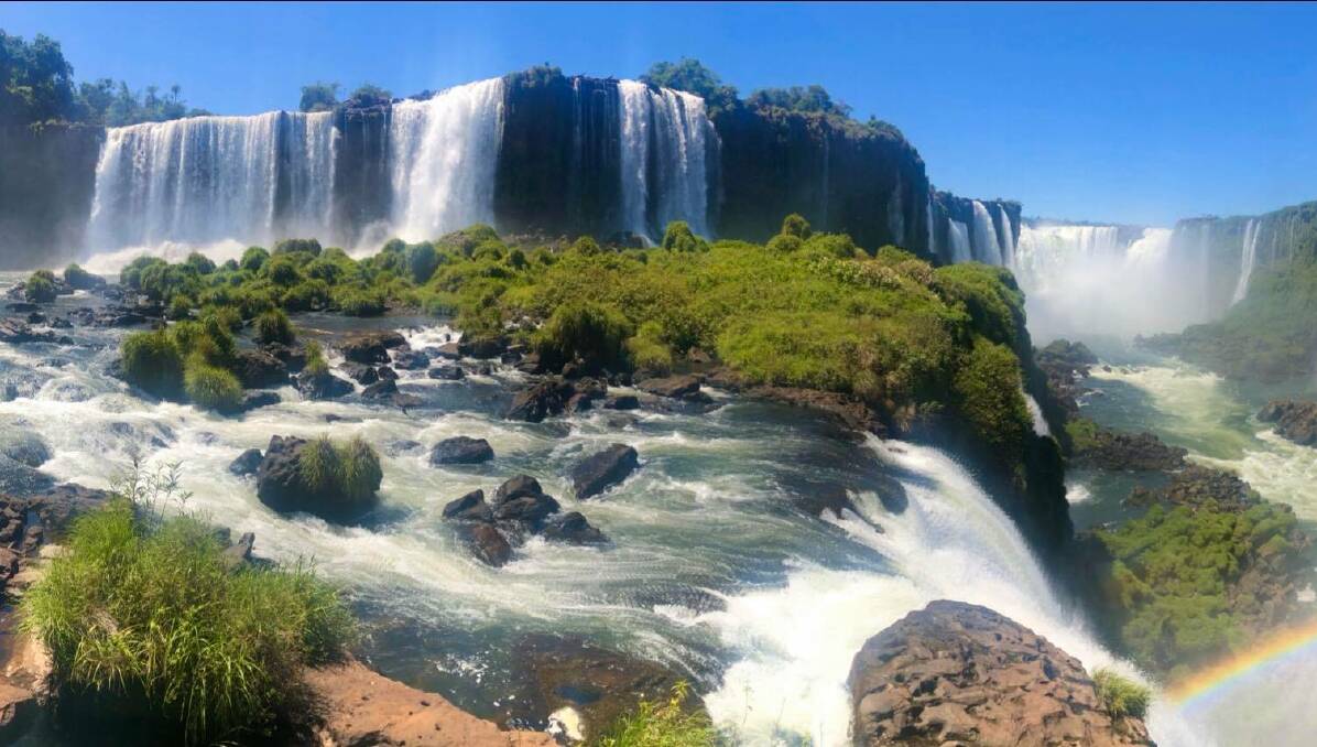 Iguazu Falls, on the Argentinia-Brazil border.