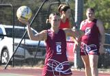 Recruit Hayley Martiniello was a standout for Newbridge in the Maroons' 11-goal win over Bridgewater in round one of LVFNL netball Picture by Adam Bourke
