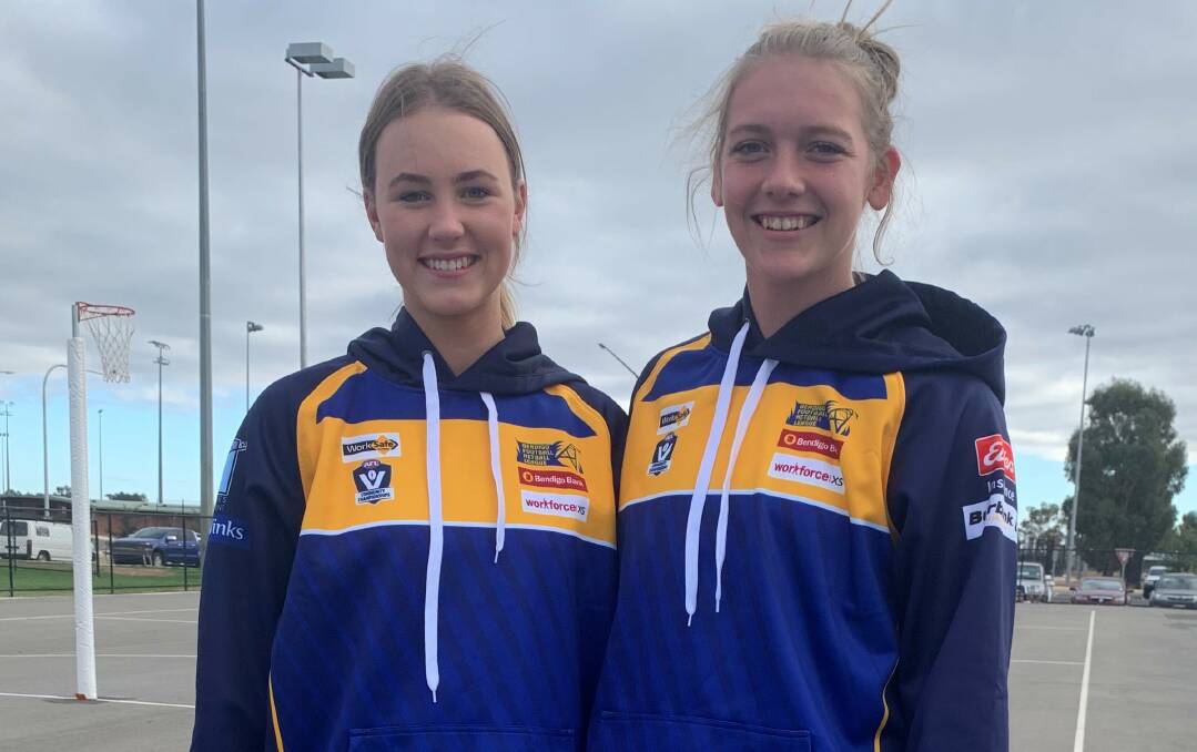 BFNL 17-and-under captain Chloe Langley (right) and vice-captain Ruby Turner.
