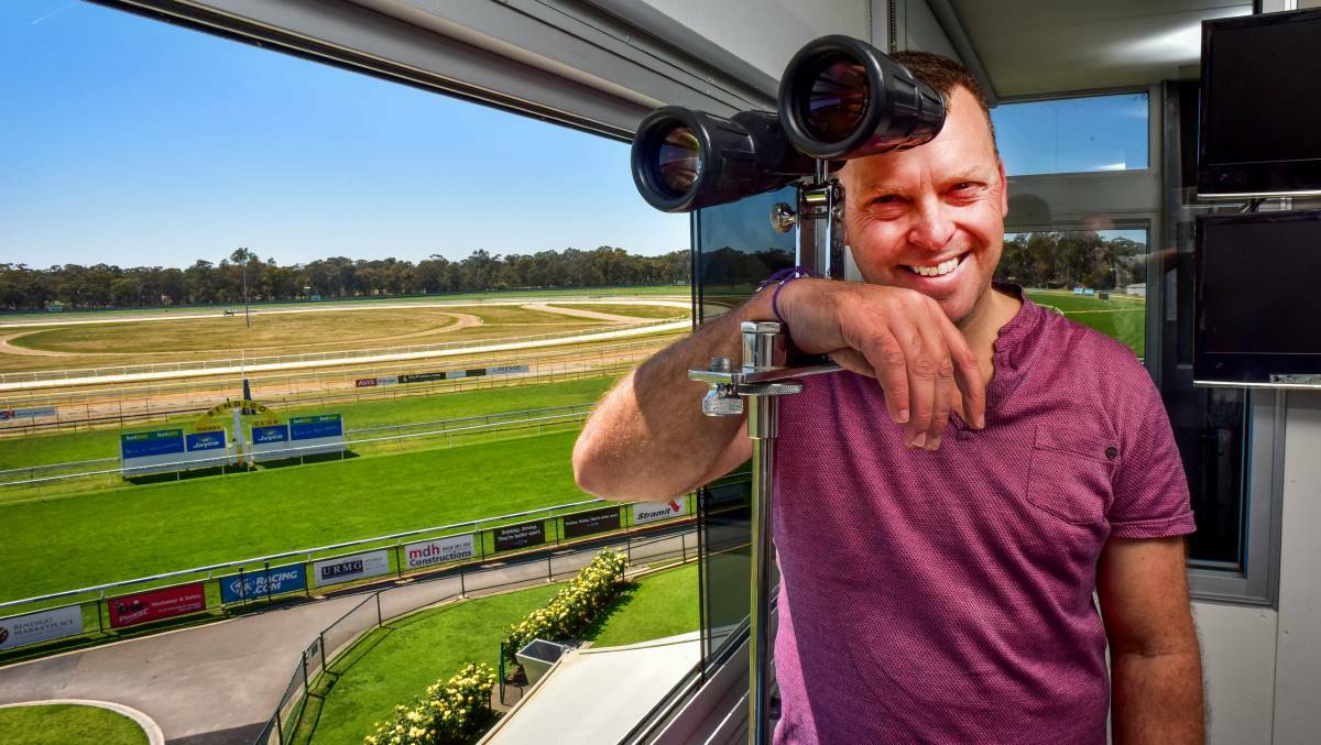 Ric McIntosh, pictured at the Bendigo Jockey Club, is ready and raring to go for a Warrnambool May Racing Carnival with a difference. Picture: BRENDAN McCARTHY