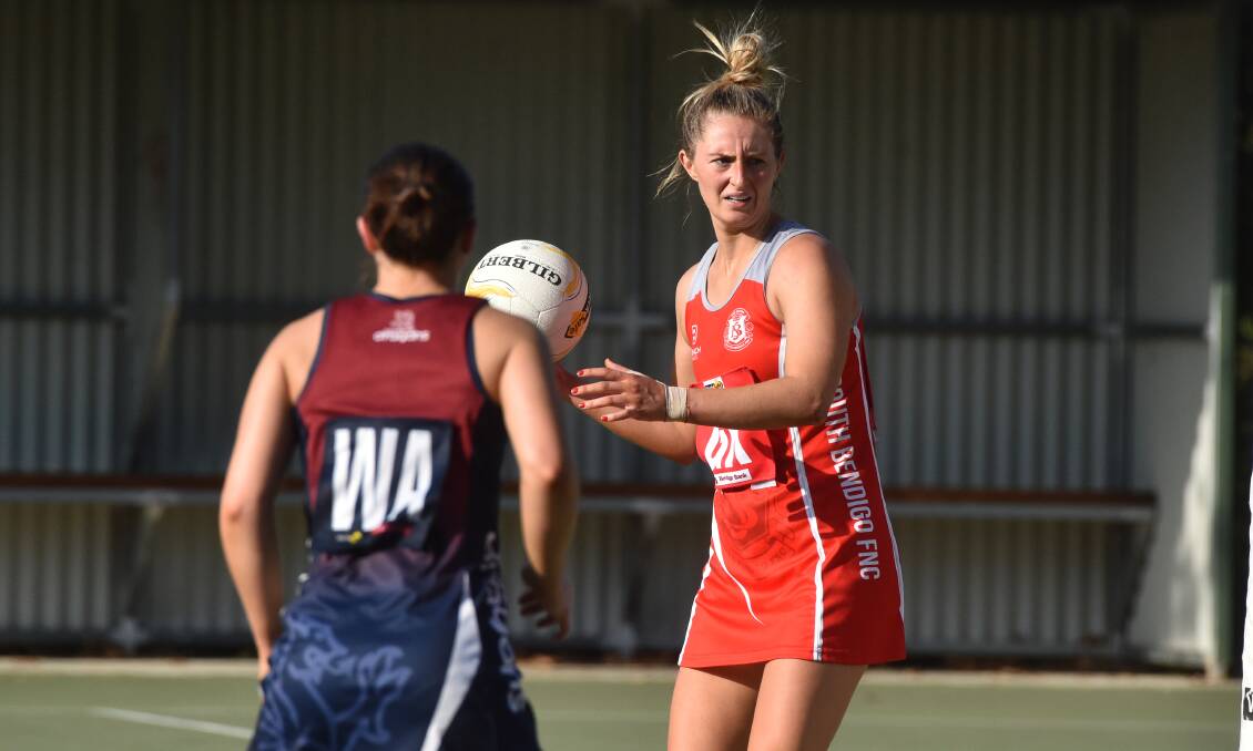 IN HER BLOOD: Amy Morrissey will play her 150th game for South Bendigo on Saturday. Picture: NONI HYETT