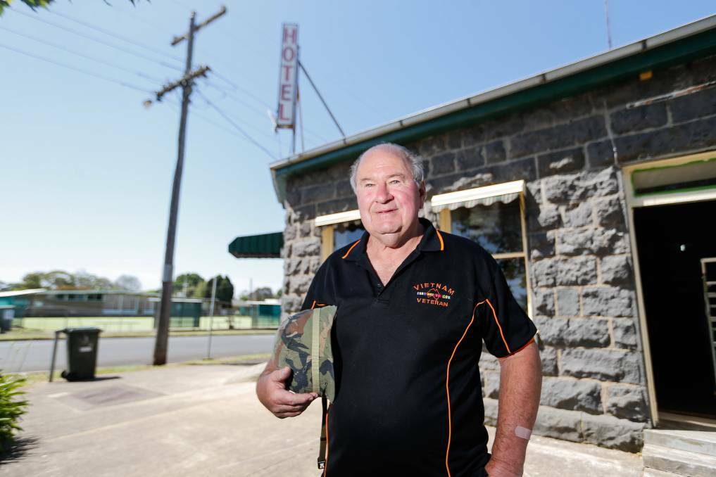 'DO IT': Greg Carter has transformed the Macarthur Hotel into a war veterans retreat. He has joined growing calls to establish a Royal Commission into Veteran Suicide Picture: Anthony Brady