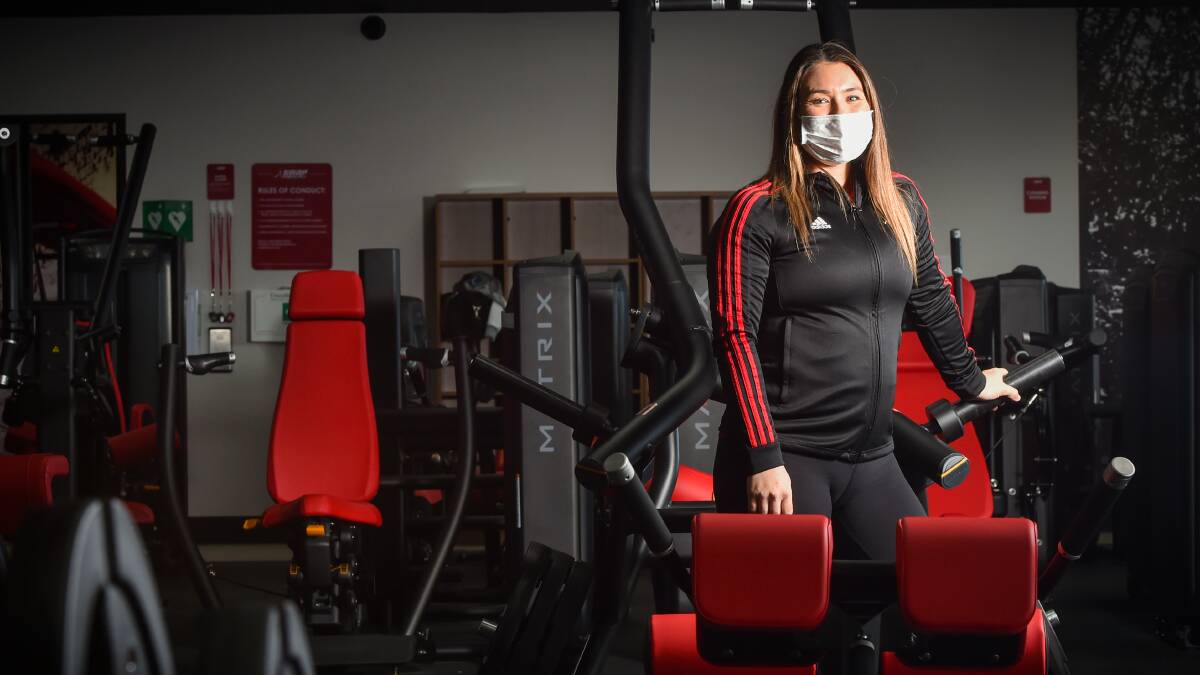 OPEN: Emma McDowell is overjoyed Snap Fitness in Epsom can reopen after the gym launched four days before Victoria's fifth lockdown. Picture: DARREN HOWE
