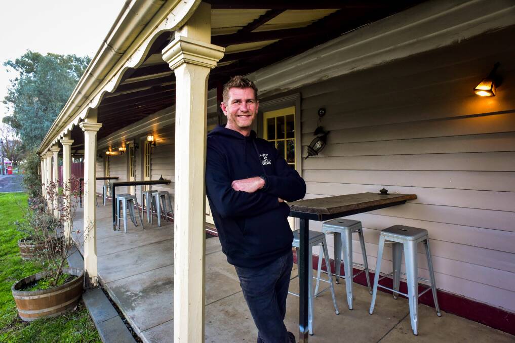 OPEN: Axedale Tavern owner Gary Van Wynen is delighted to be open after being named a tier one exposure site. Picture: Brendan McCarthy