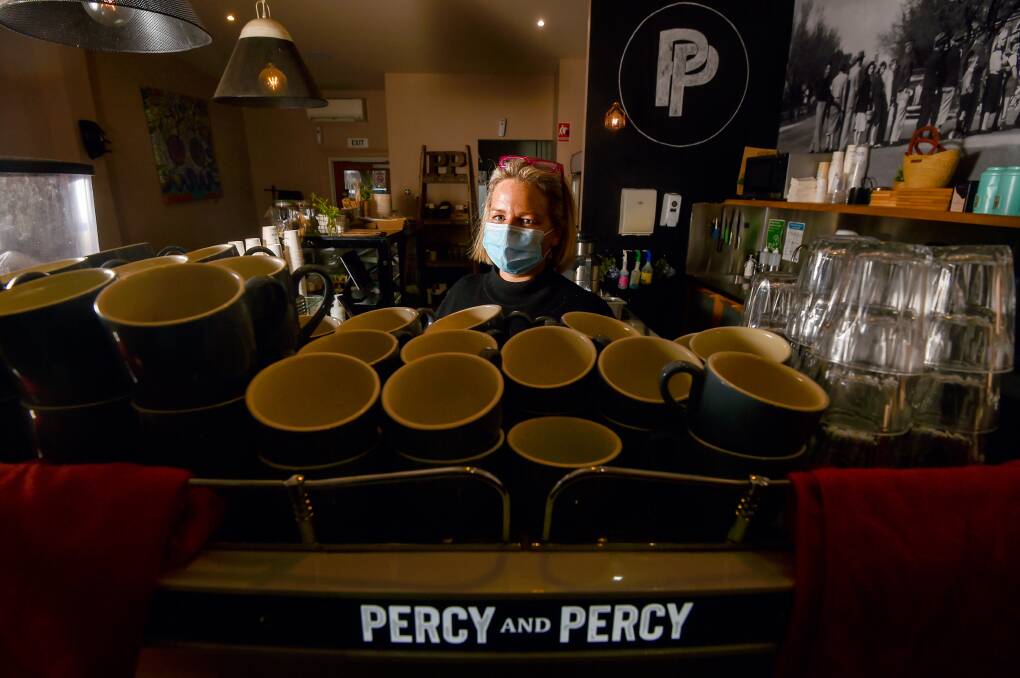Percy and Percy owner Elisha Bahen will start selling takeaway meals from tomorrow. Picture: DARREN HOWE