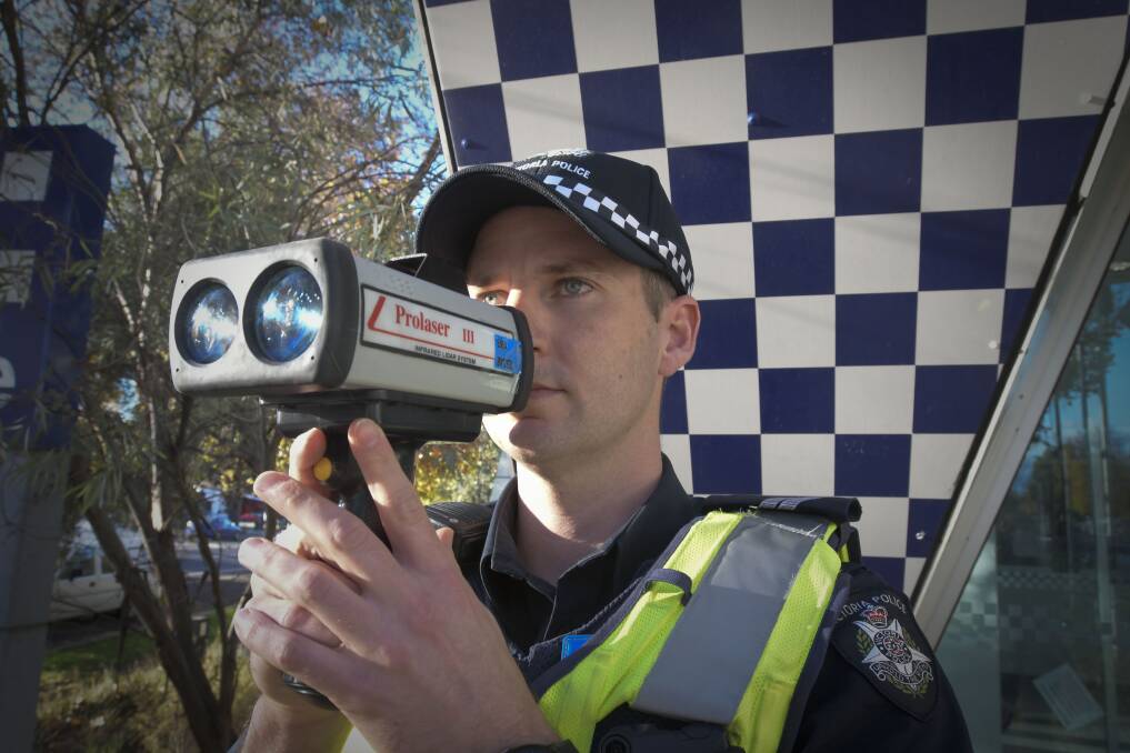 SPEED: Bendigo Police have been targeting speeding drivers over the school holidays among other areas. Picture: NONI HYETT
