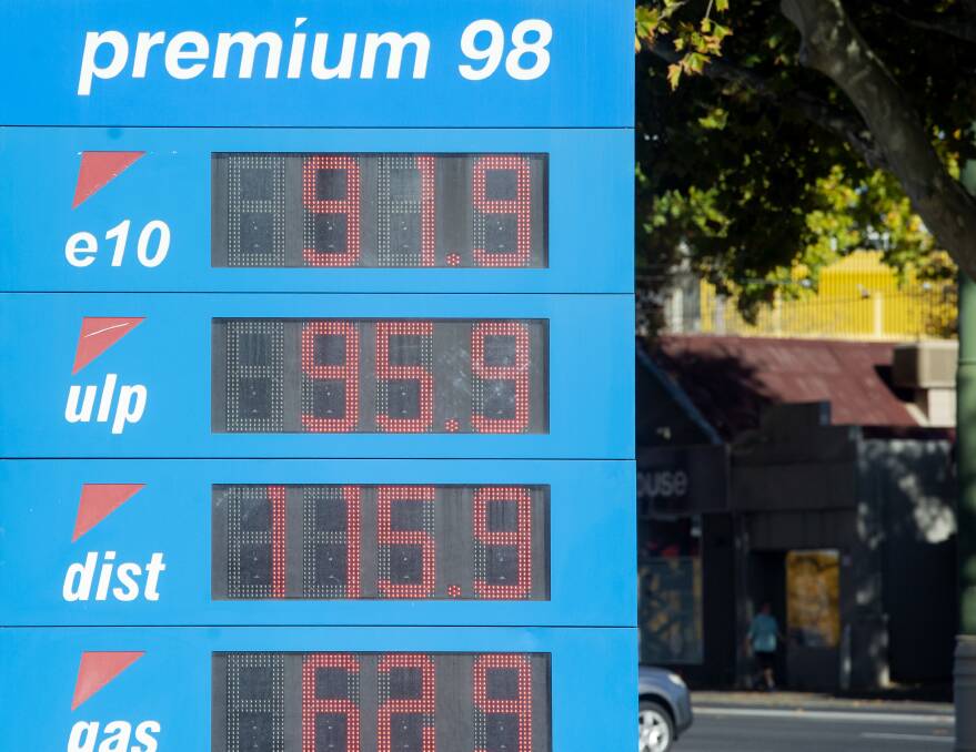 A central Victorian petrol station, not the one pictured, has reported multiple Melburnians travelling through regional areas. Picture: DARREN HOWE.
