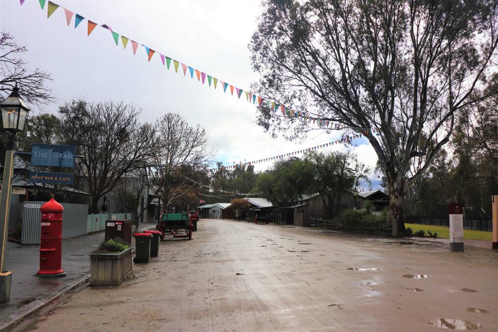 EMPTY: Echuca-Moama is once again a ghost town, with differing state government restrictions affecting both sides of the Murray River. Picture: KIMBERLEY PRICE
