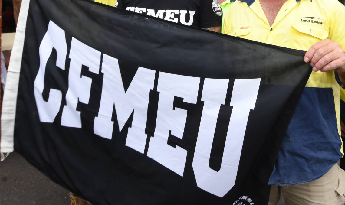 LOCAL: CFMEU representative visited Bendigo to lobby federal and state governments to buy Australian products. Picture: NONI HYETT