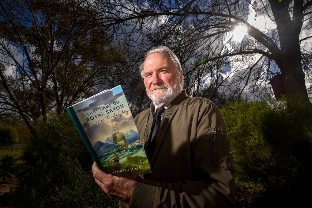 Ken Miller has written the first of 11 books about his family trees. Picture: DARREN HOWE