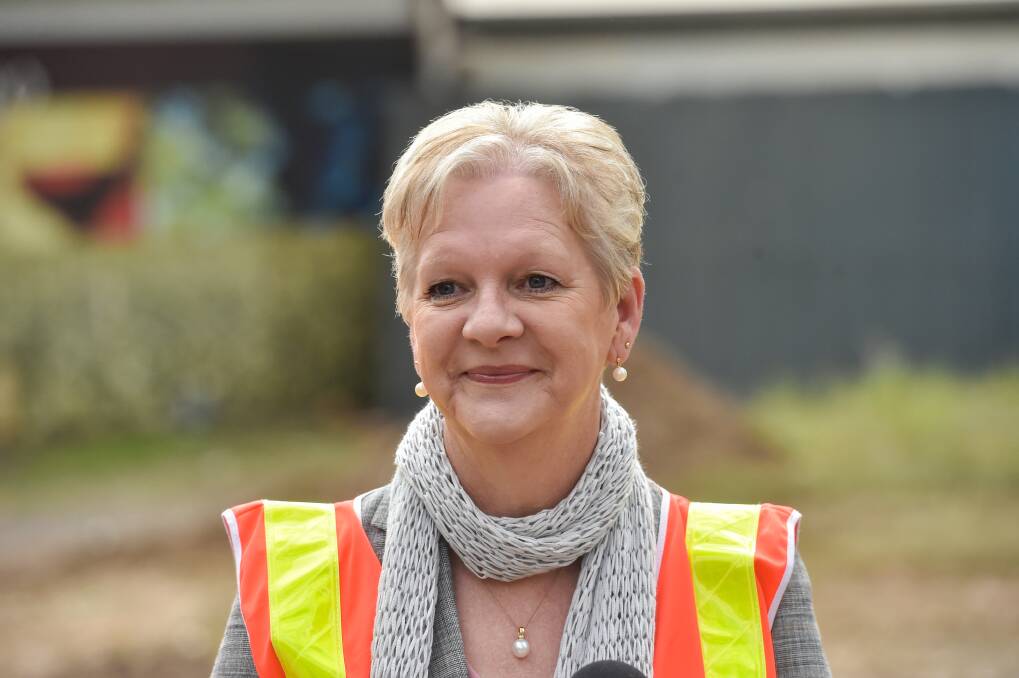 State Member for Bendigo West Maree Edwards was delighted to announce the architecture firm appointments for Kangaroo Flat and Camp Hill Primary school upgrades. Picture: DARREN HOWE. 