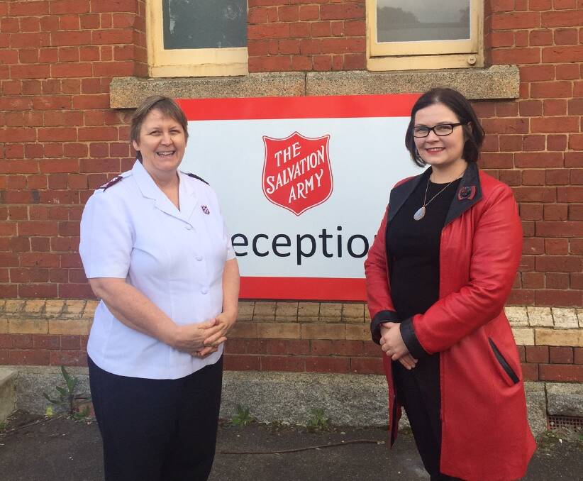 Bendigo Salvation Army Major Kaye Viney (left) and federal member for Bendigo Lisa Chesters believe the federal government's plan to drug test welfare recipients is the wrong approach. 