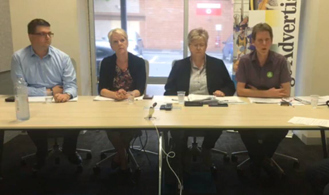 DEBATE: Bendigo West candidates Kevin Finn (Liberal) Maree Edwards (Labor), Marilyn Nuske (Animal Justice Party) and Laurie Whelan (Greens) at the forum. 