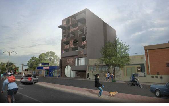 NEW HEIGHTS: An artist's impression of the residential hotel planned for Bridge Street. 