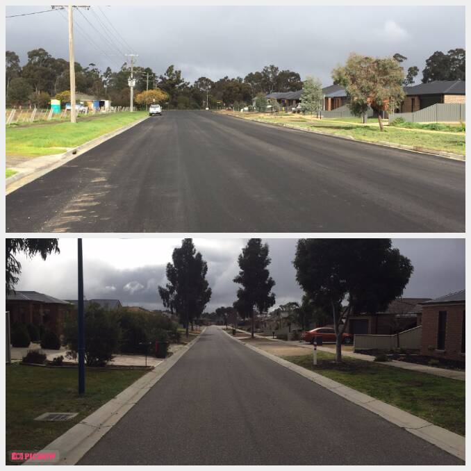 Above: A traditional residential road. Below: A narrower road, typical of a number of modern housing estates within the municipality. 