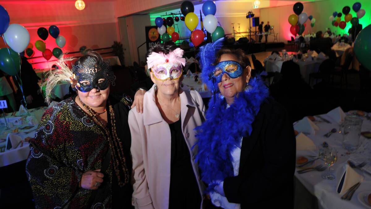 FUN TIMES: Revellers at the BDAC ball. Picture: NONI HYETT