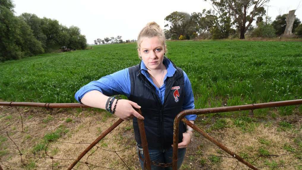 NO SALE: Tamrie Carter and her family rejected an offer from the City of Greater Bendigo to buy their land. Picture: DARREN HOWE
