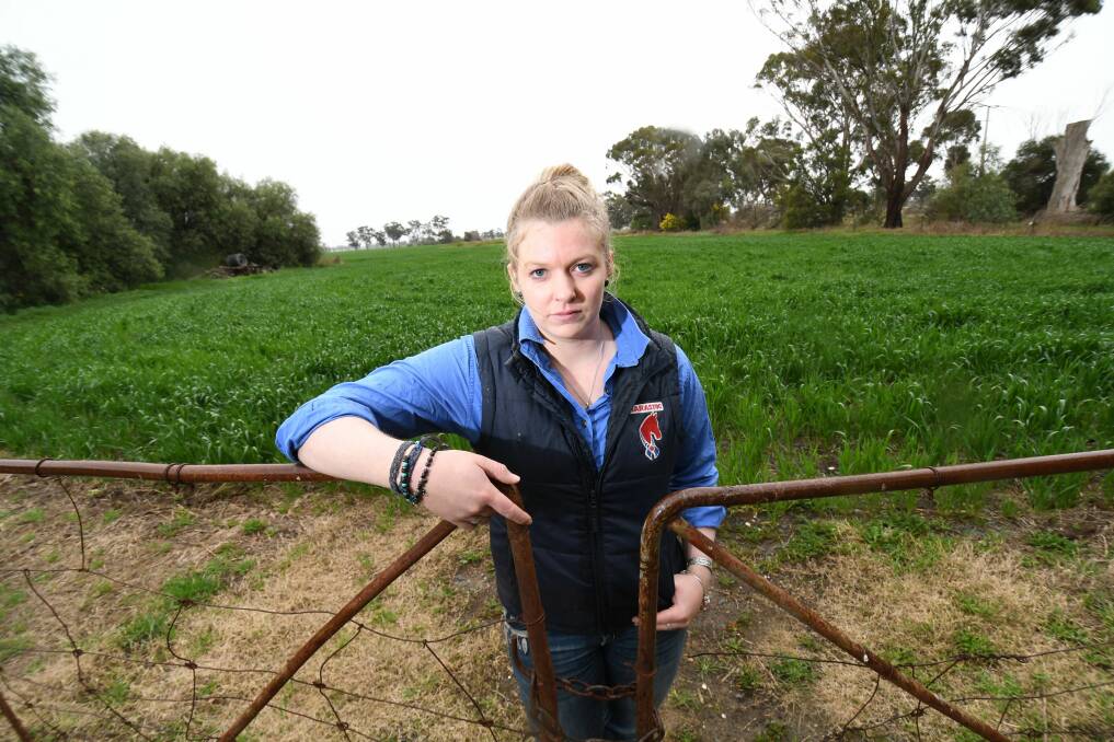 NO DEAL: Tamrie Carter and her family recently rejected an offer from the City of Greater Bendigo to buy their land. Picture: DARREN HOWE