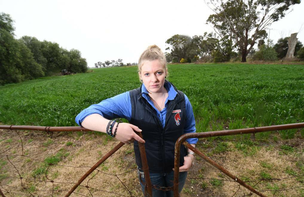 NO DEAL: Tamrie Carter and her family earlier this year rejected an offer from the City of Greater Bendigo to buy their land. Picture: DARREN HOWE
