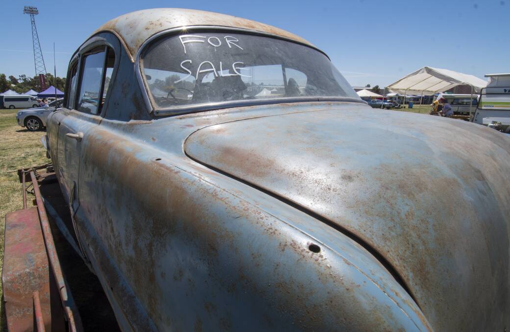 BELOW: Vintage cars are dotted around the Prince of Wales Showgrounds. 