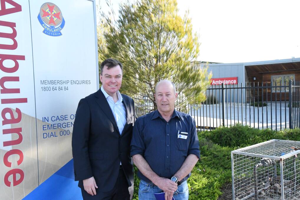 MORE HELP: Shadow Minister for Police Edward O’Donohue and Liberal candidate for Bendigo East Ian Ellis support proposed WorkCover changes.
