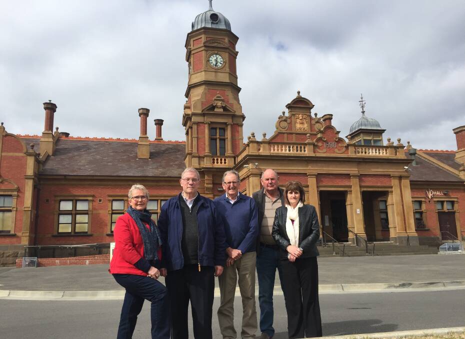 UNFAIR: Former Central Goldfields Shire councillor Chris Meddows-Taylor (second from left) said 'natural justice' wasn't served during their sacking. 