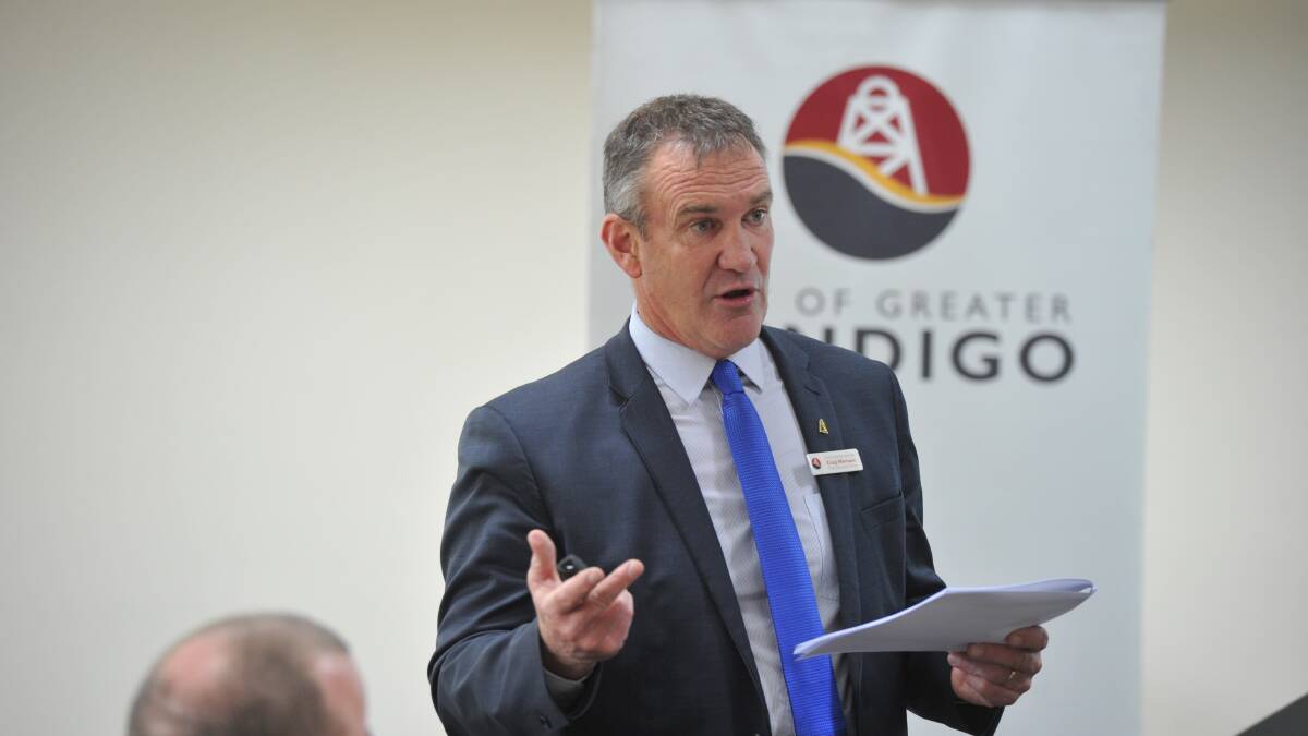 MONEY MAN: The City of Greater Bendigo chief executive Craig Niemann revealed the draft budget on Wednesday.