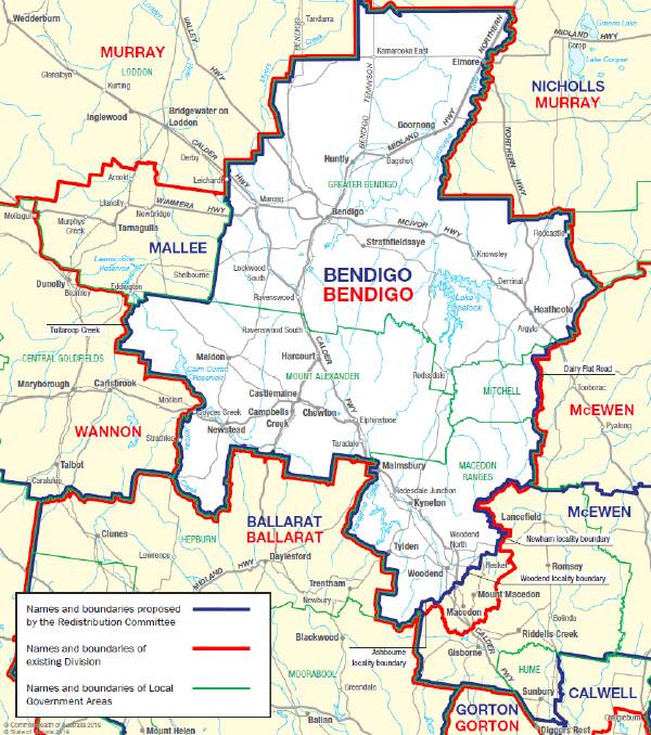NEW LINES: Macedon and Mount Macedon voters will move to the seat of McEwen under proposed changes to Bendigo's electoral boundaries.