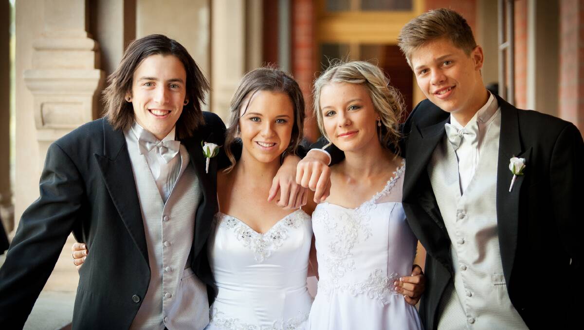 These young ladies and their partners were among 20 young people presented at a Debutante Ball in Eaglehawk this year. Picture: IMAGINE PICTURES - ANTHONY WEBSTER