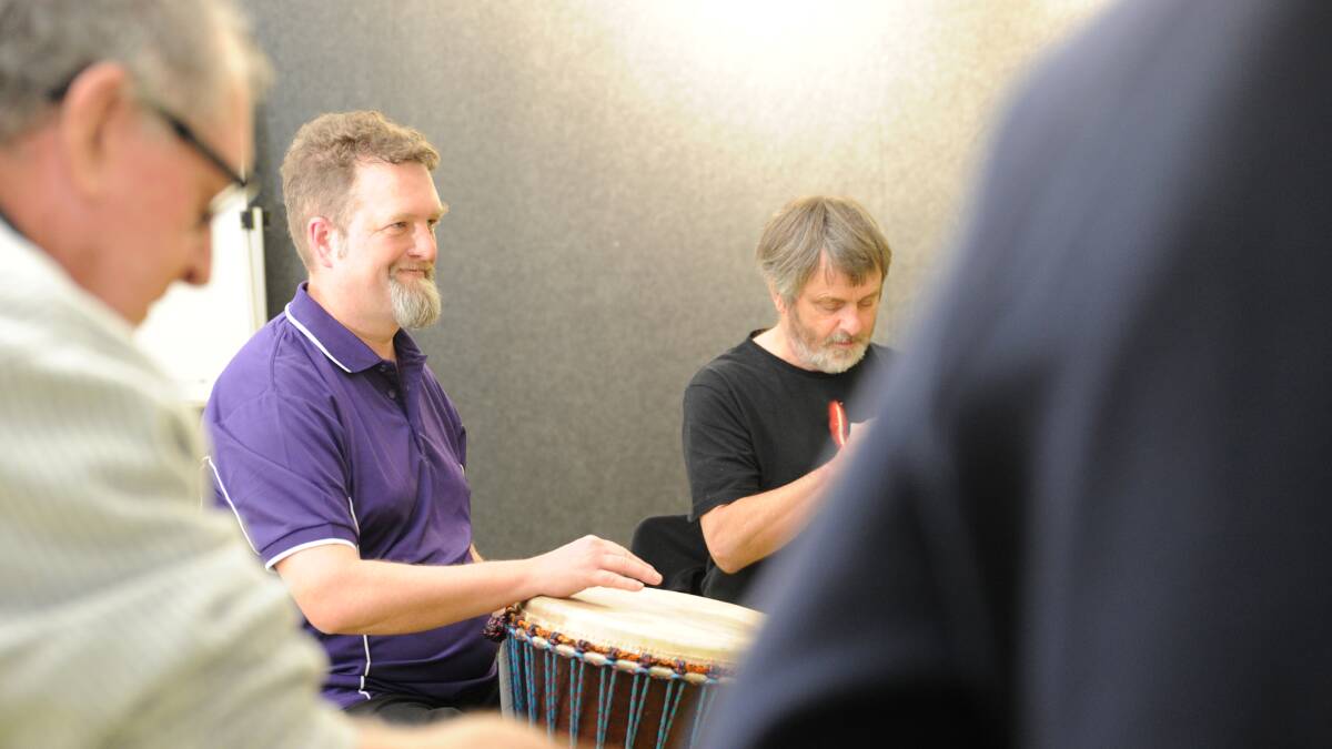 Drumming circle a men's health initiative to lower stress, encourage ...