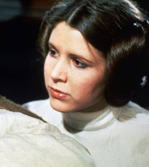 Carrie Fisher as Princess Leia. Photo: Supplied