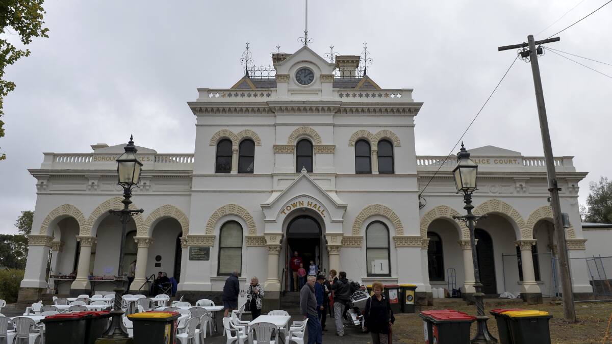 VENUE: Clunes Town Hall will hos author talks this weekend as part of the "reimagined" Clunes Booktown Festival.