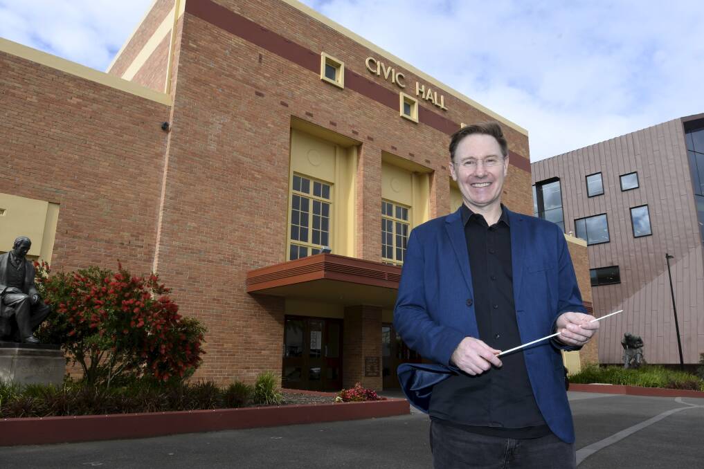 Ballarat-born conductor Ben Northey at Civic Hall before a Melbourne Symphony Orchestra performance last year.
