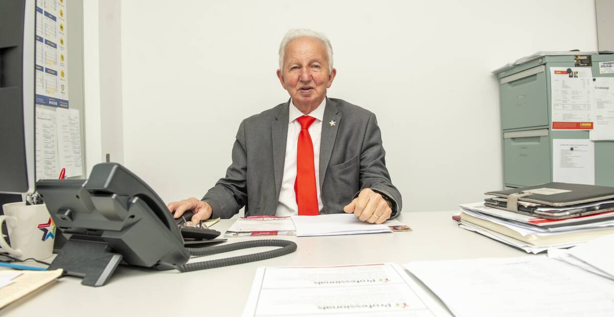 The Professionals' Terry Clarke is celebrating 40 years in the real estate industry this month. Picture: DARREN HOWE