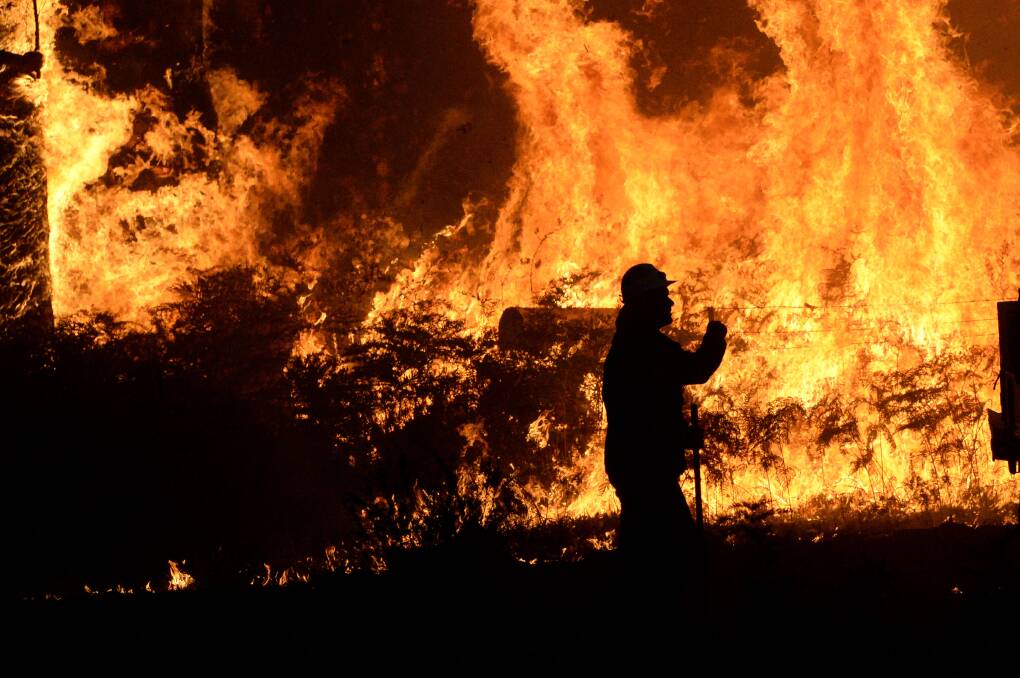 Firefighters tackle the Benloch Fire in 2019. Picture: DARREN HOWE
