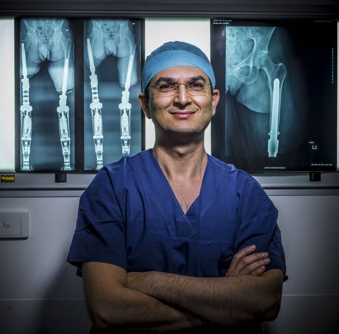 Photograph of orthopaedic surgeon Munjed Al Muderis by Tim Bauer from They Cannot Take the Sky. Supplied by La Trobe Art Institute. 