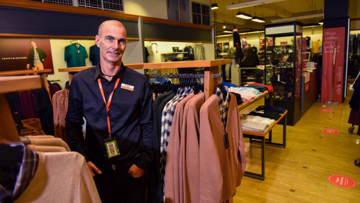 Myer Bendigo store operations manager David Fear was busy preparing the Pall Mall store on Tuesday for its reopening on Wednesday. Picture: BRENDAN MCCARTHY
