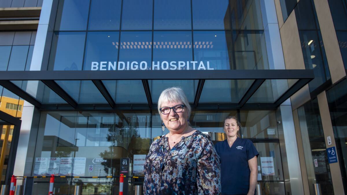 RESILIENT: Oncology patient Rhonda Alexander with acting oncology unit manager Tamara Williams. Picture: DARREN HOWE 