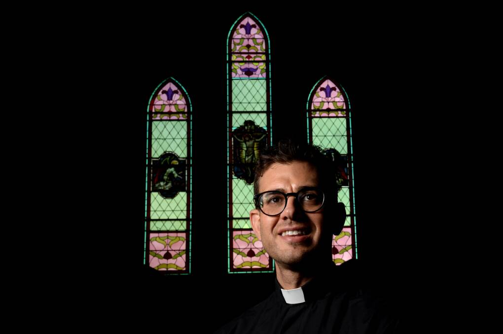 TUNED IN: Fr Rob Galea said his FRG Ministry's online services have experienced a ten-fold increase in visitation since the onset of the COVID-19 pandemic. Picture: DARREN HOWE 