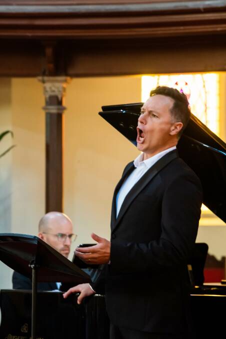 Tenor Andrew Goodwin hit all the right notes as he performed alongside pianist Daniel de Borah at the Forest Street Uniting Church. 