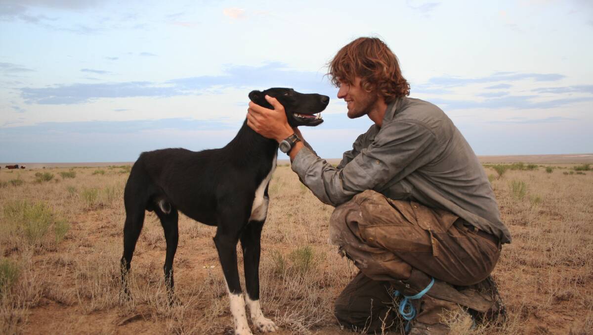 BOND: Tim Cope and Tigon, the dog he met on his 10,000 kilometre journey from Mongolia to Hungary. Picture: SUPPLIED. 
