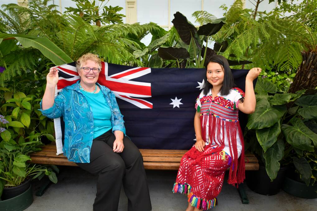 BEST CITIZENS: City of Greater Bendigo 2021 Citizen of the Year Cathie Steele and Young Citizen of the Year Ma Aye Paw. Picture: NONI HYETT 