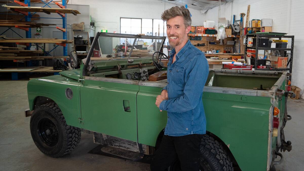 Dave Budge is Jaunt's co-founder and he is upcycling the Series Land Rover. 
