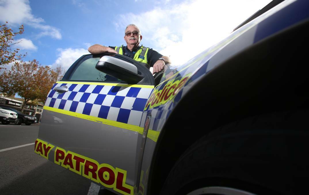 BE CAREFUL: Bendigo Highway Patrol senior sergeant Ian Brooks stressed the need for caution by and towards inexperienced drivers. Picture: GLENN DANIELS