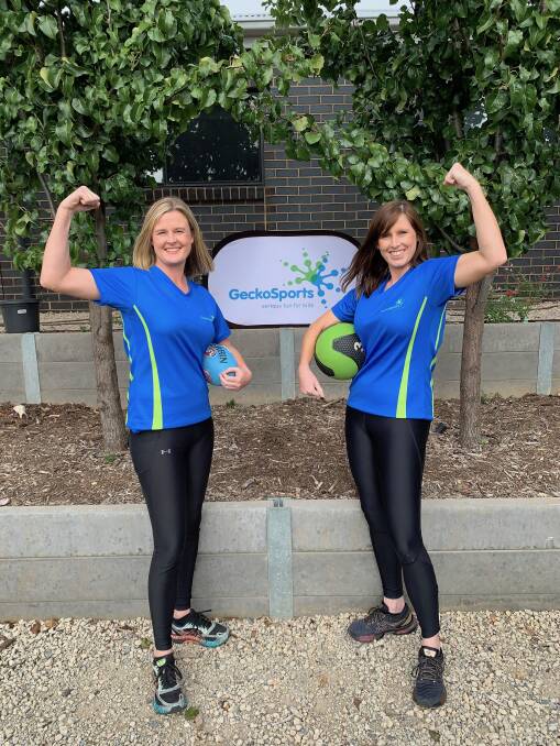 KEEPING FIT: Two Bendigo GeckoSports coachesn Natalie and Alana, are part of a nationwide team involved in a new online training program for children. Picture: Supplied