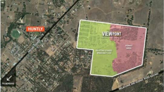 PROPOSAL: Existing sites (green) and permit area (pink). Picture: Integra Land