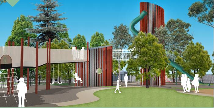 PLANS: The City of Greater Bendigo has developed a concept plan for the renewal of the Lake Weeroona play space and is seeking community comment. Picture: City of Greater Bendigo. 