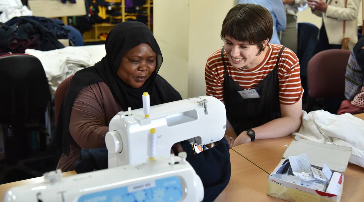 Stitching for a new home: SisterWorks and Girton Grammar working to give old school uniforms a new home. 