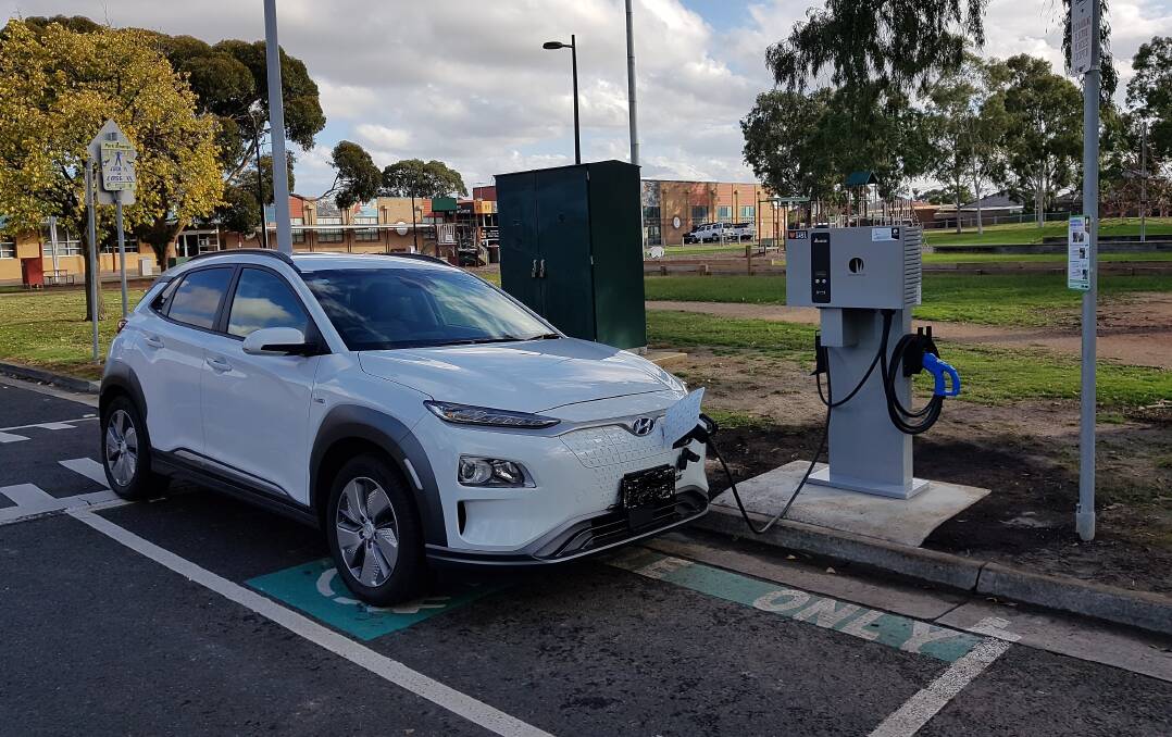 NEW CHARGE: Two electric vehicle charging docks are planned for the Queen Elizabeth Oval car park. Picture: Supplied 
