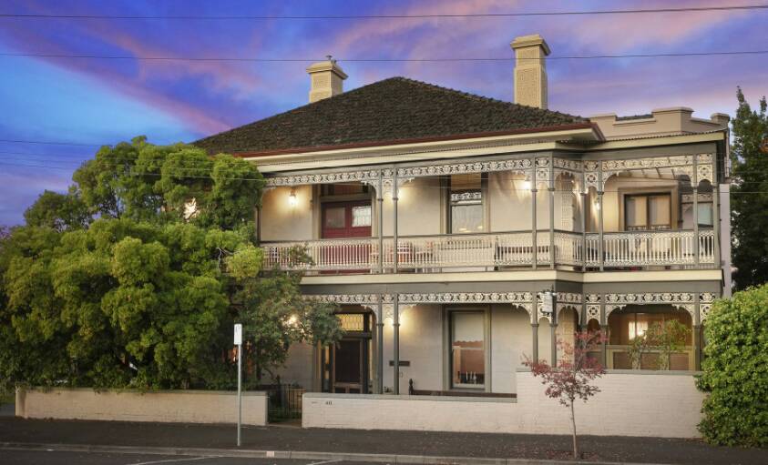 GRAND: Bishops Court, located at 40 Forest Street, Bendigo, is a grand Victorian mansion completed in 1876. It features seven bedrooms and three bathrooms. Picture: Supplied